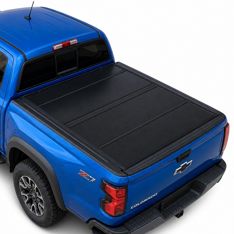 Chevy Колорадоға арналған төмен профильді қатты төрт қатпарлы Тонно қақпағы